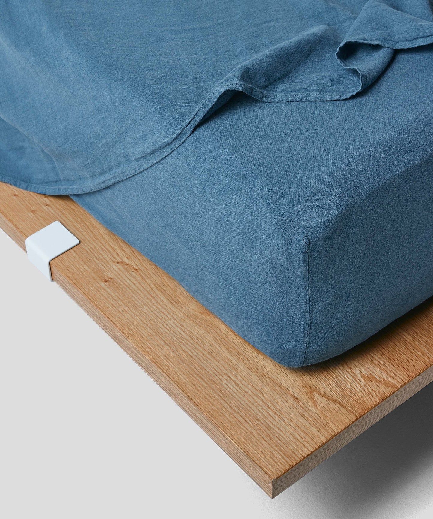 Linen Duvet + Sheet Set - King - Blue