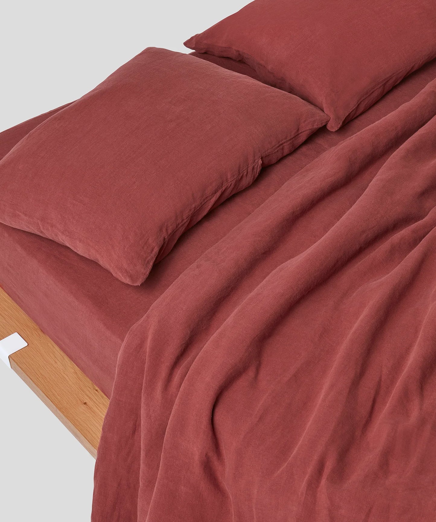 Linen Duvet Cover - Full/Queen - Terracota