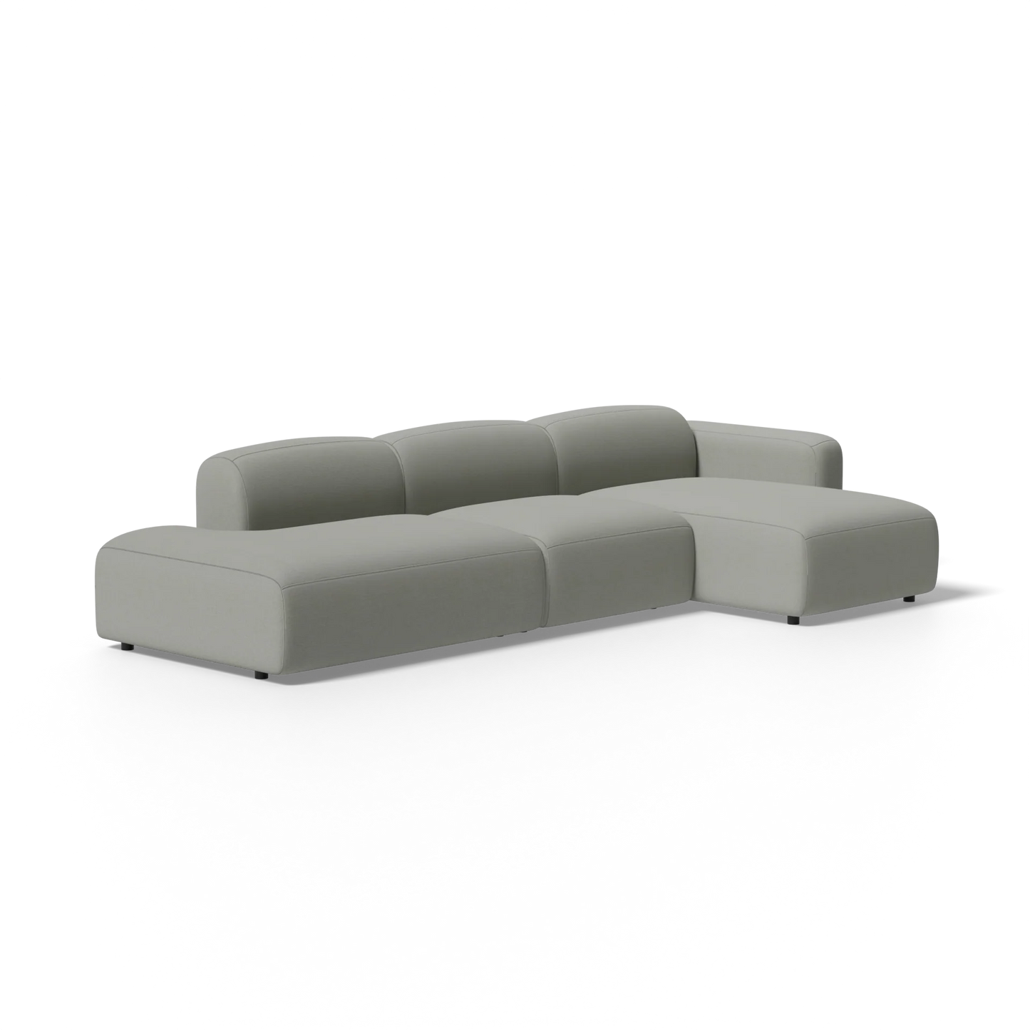 Three-Piece Soft Serve Sectional