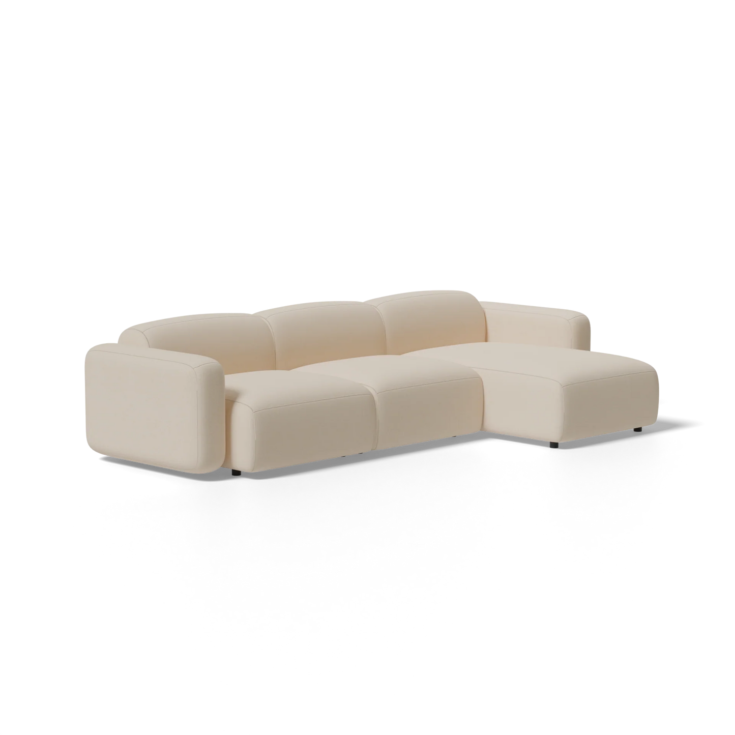 Three-Piece Soft Serve Sectional