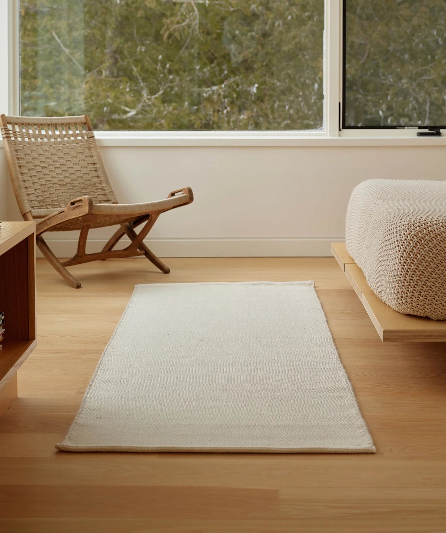 Grid Rug - Cream/White