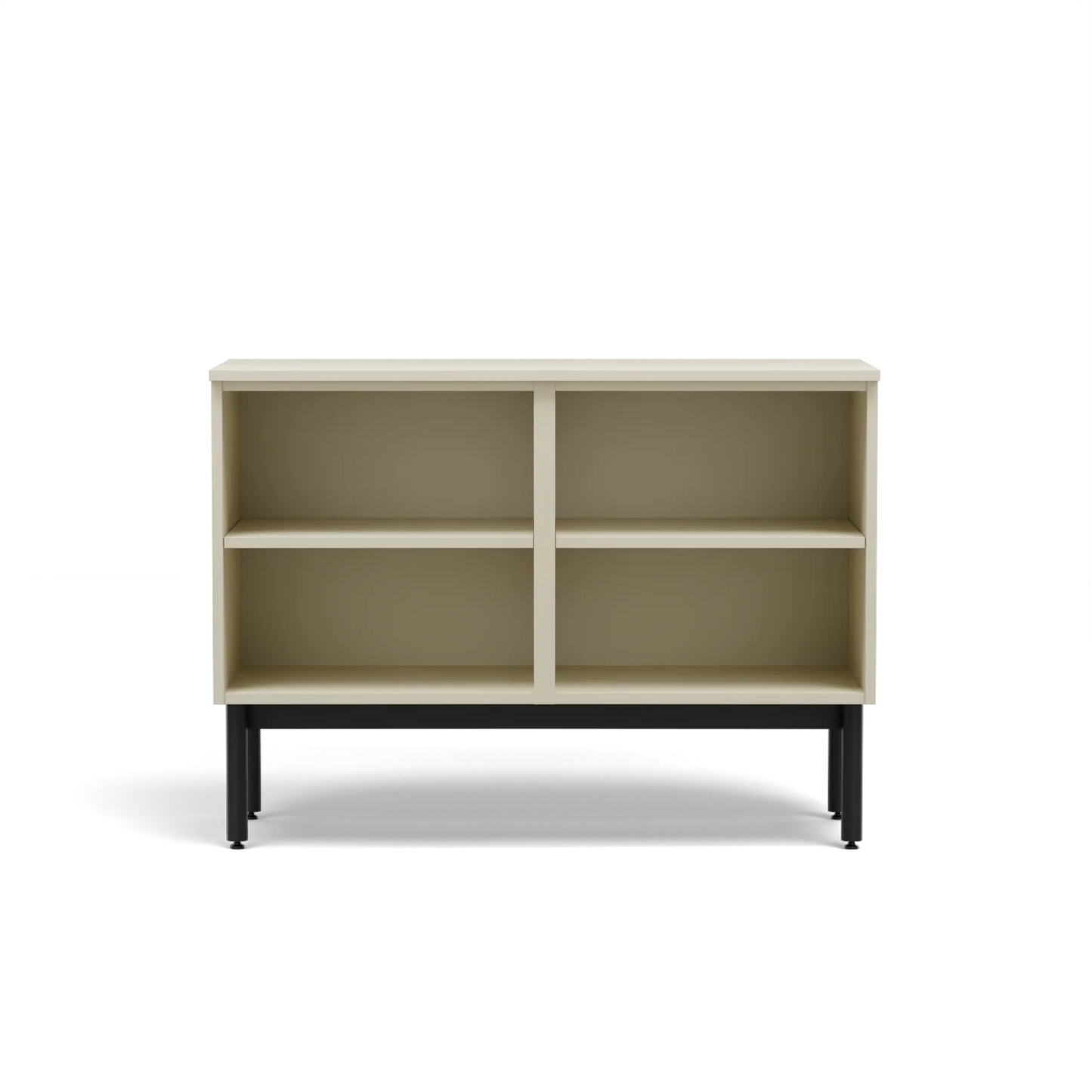 Two Unit Dresser - Two Open Shelf Unit Beige