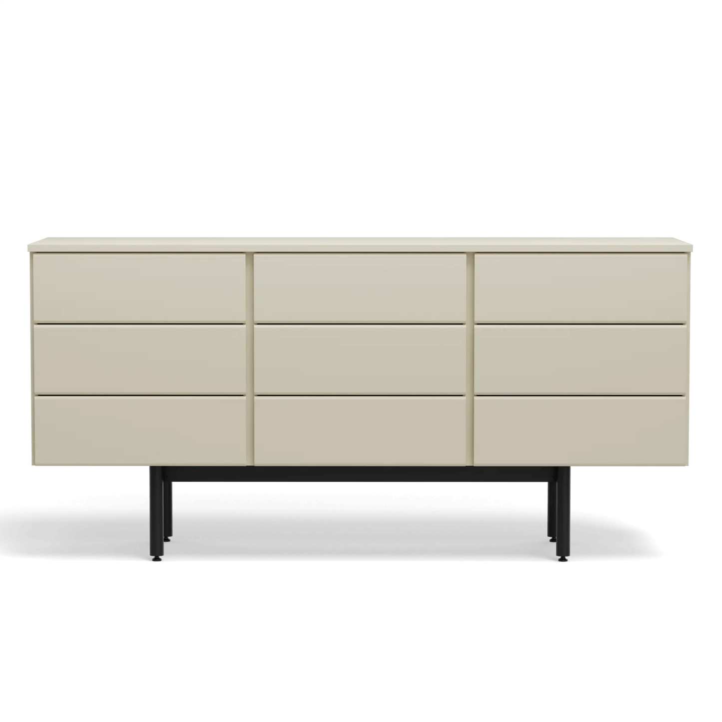 Three Unit Dresser - Three 3-Medium Drawer Beige/Beige