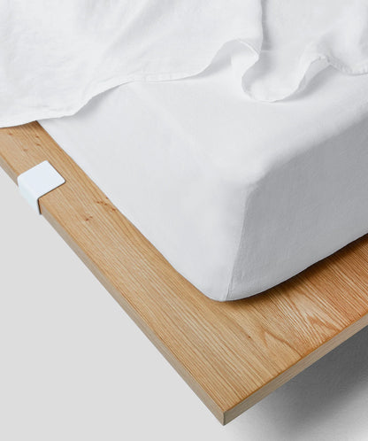 Linen Duvet + Sheet Set - King - White
