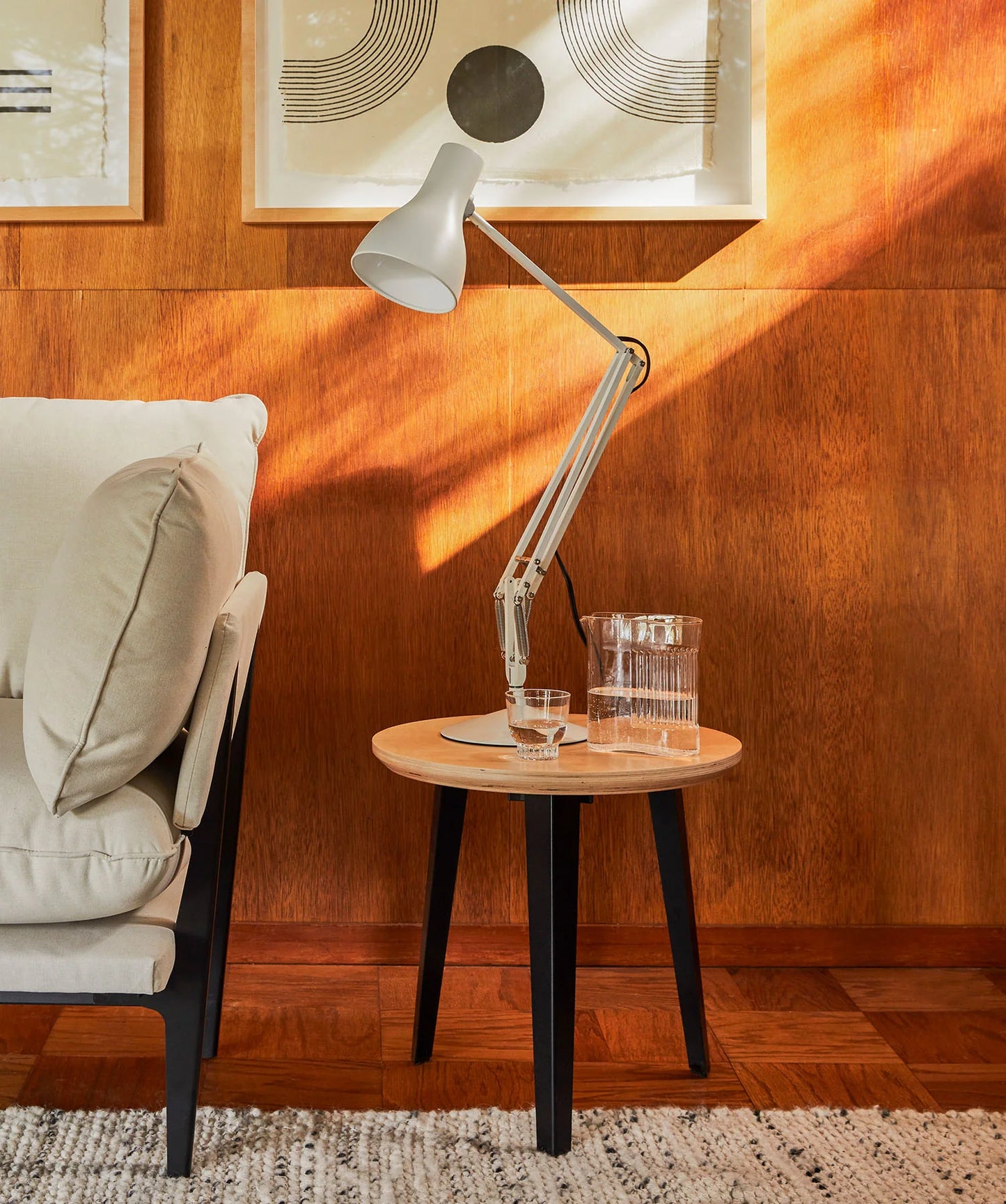 The Side Table - Large Fog/White