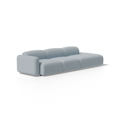 Three-Piece Soft Serve Sectional