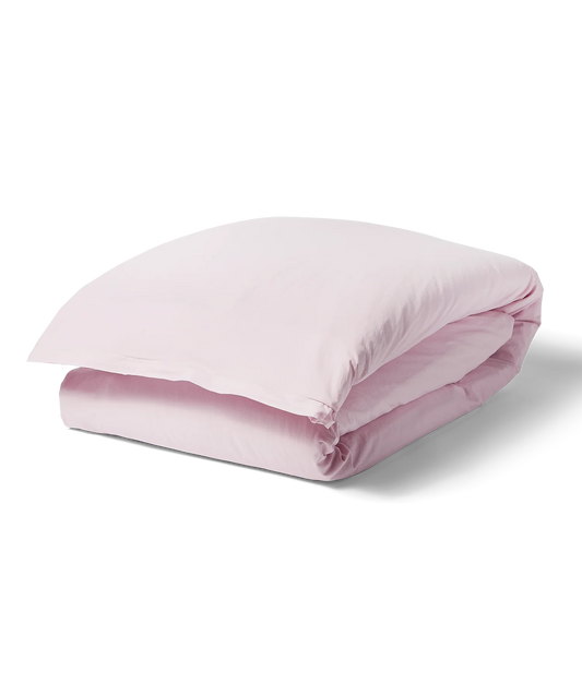 Percale Duvet Cover - Full/Queen - Pink
