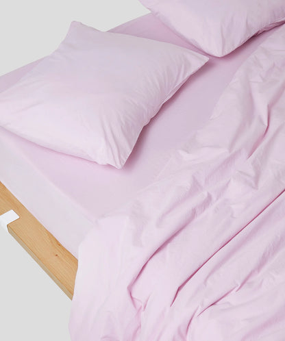 Percale Duvet Cover - Full/Queen - Pink