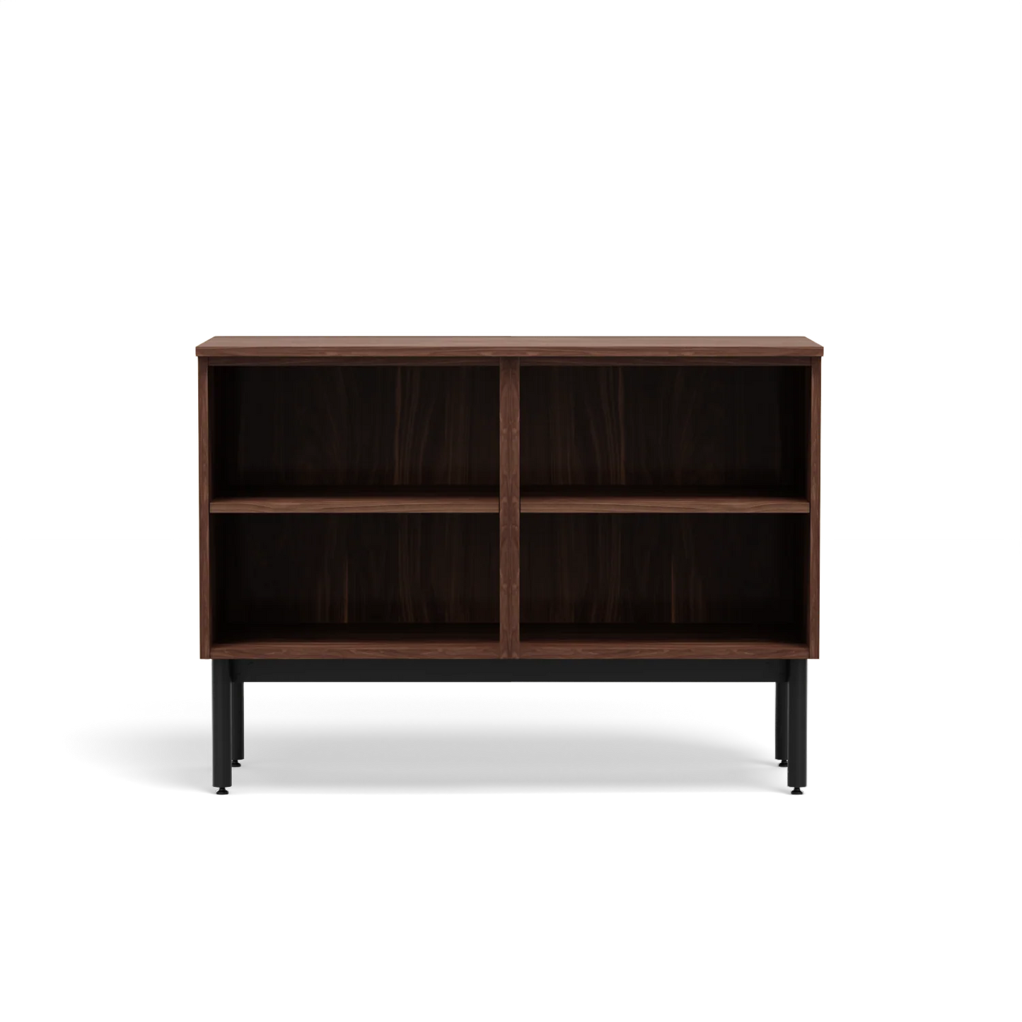 Two Unit Dresser - Two Open Shelf Unit Walnut
