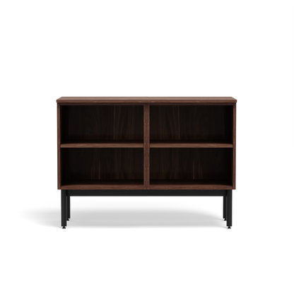 Two Unit Dresser - Two Open Shelf Unit Walnut
