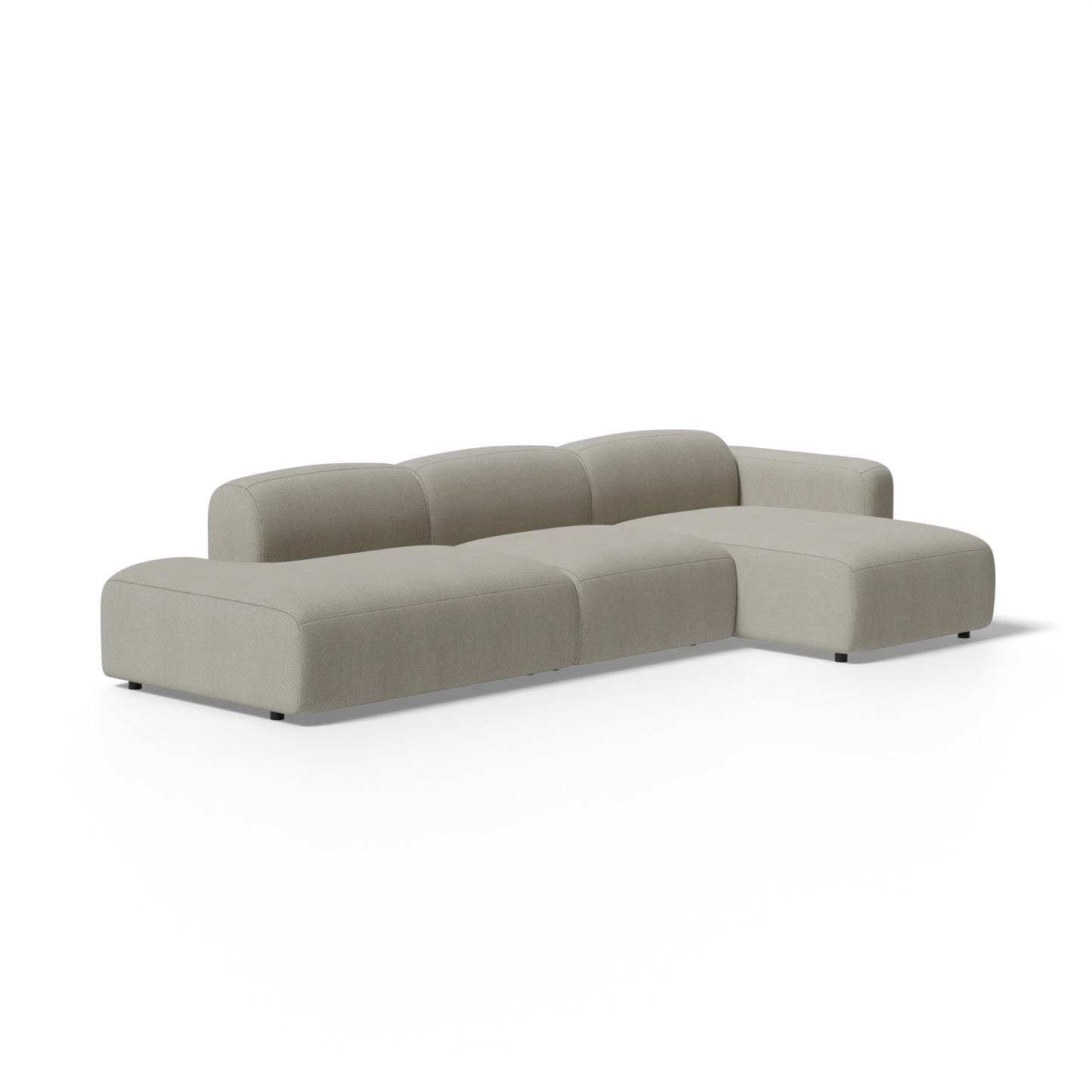 Three-Piece Soft Serve Sectional
