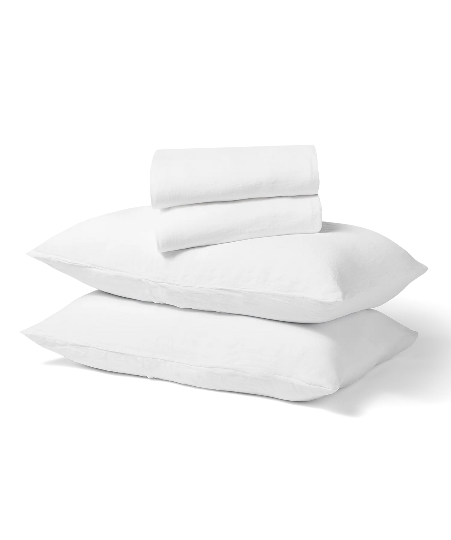 Linen Duvet + Sheet Set - Queen - White