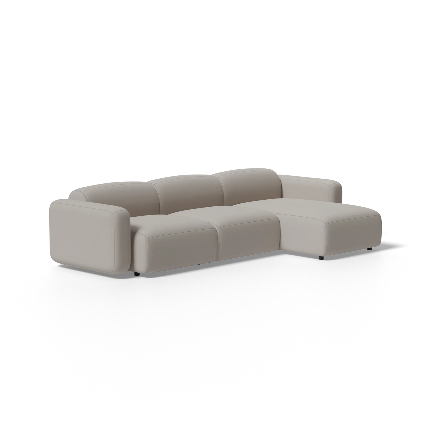 Three-Piece Soft Serve Sectional