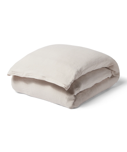 Linen Duvet Cover - Full/Queen - Stone