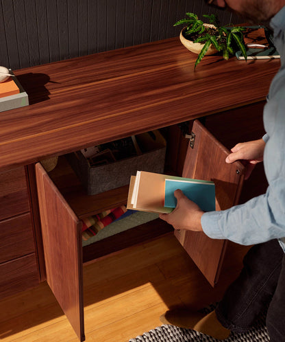 Three Unit Dresser - One 3 Mixed Drawer Unit Maple/Maple, One 2 Door Unit Maple/Beige, One Open Shelf Unit Maple