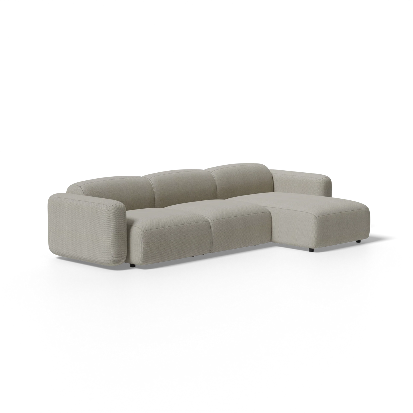 Three-Piece Soft Serve Sectional