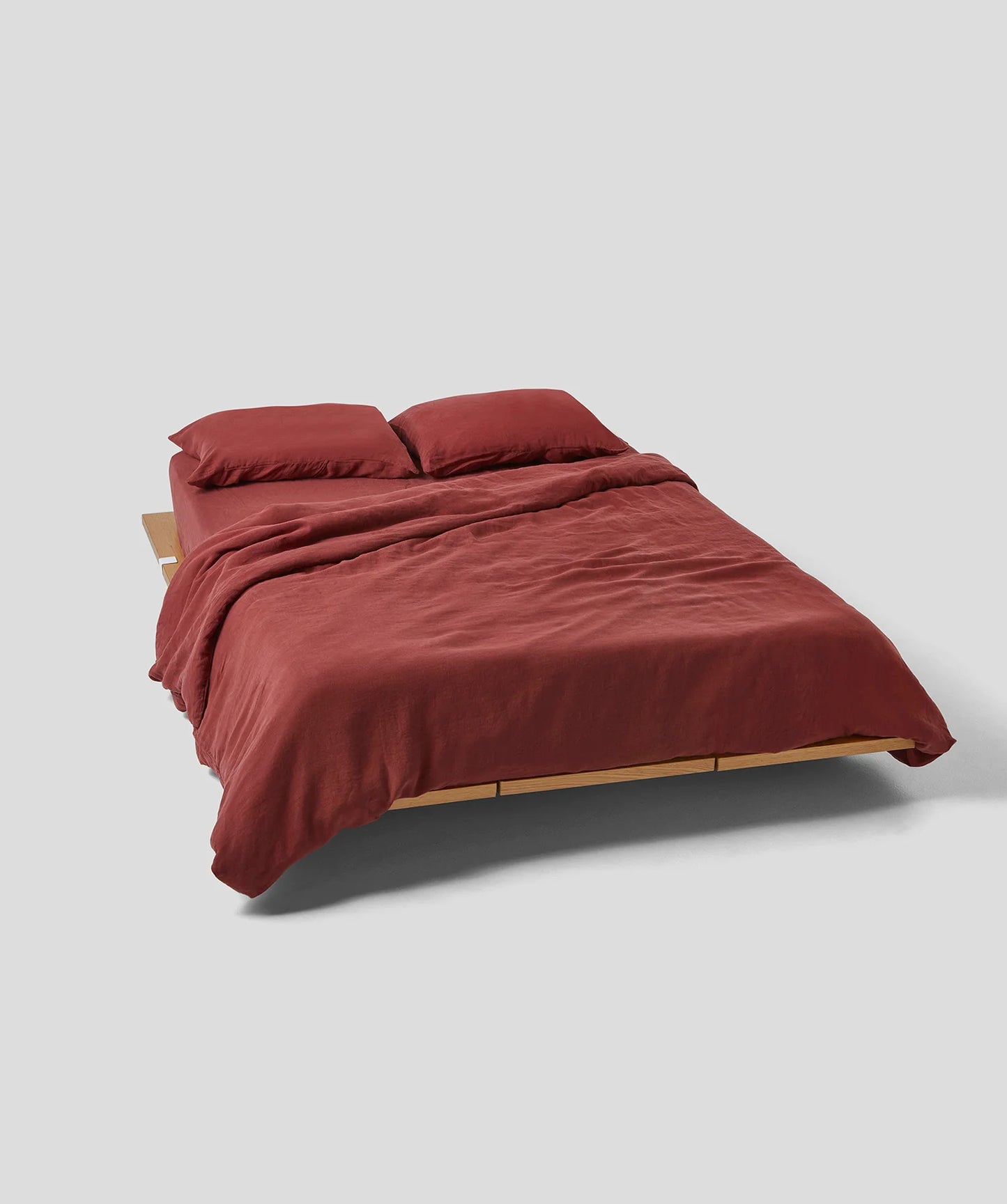 Linen Duvet Cover - Full/Queen - Terracota